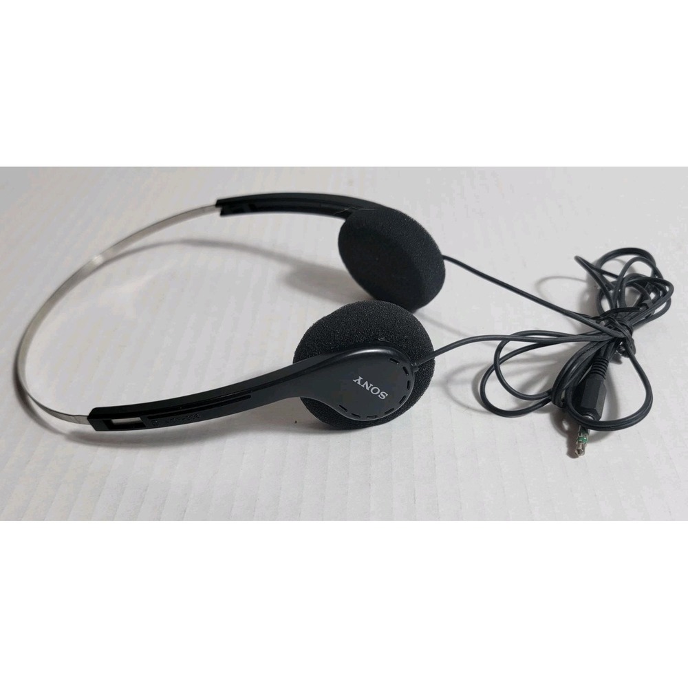 Vintage Sony MDR-006 Headphones Over the Ear Black Wired Tested Works